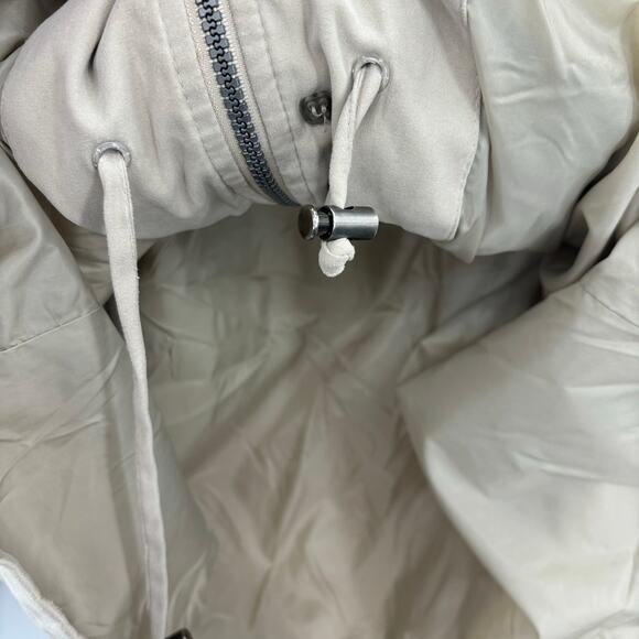 London Fog Women's Beige Mid-Length Jacket Size Small Drawstring Casual Neutral - Picture 5 of 13